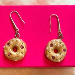 🍩Donut Dangle Earrings with Pink Accents